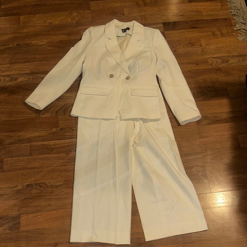 J. Crew Cream Blazer Pantsuit